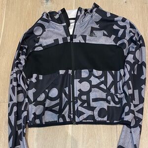 Adidas Black and Gray Patterned Jacket